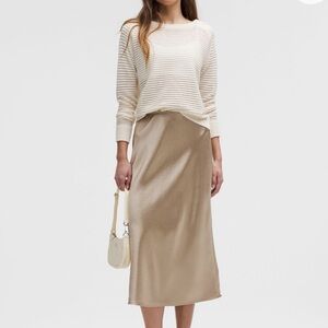 Lululemon Satin Midi Skirt